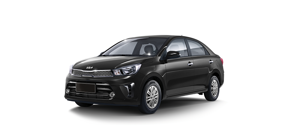 Kia Soluto negro de la flota Japicar